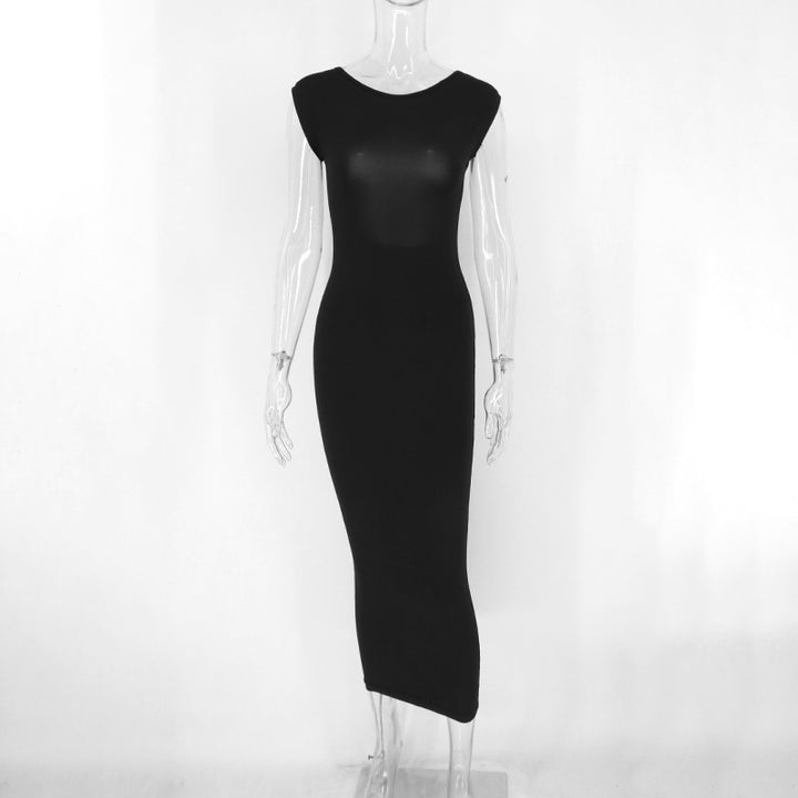 Damen Maxikleid mit tiefem Rückenausschnitt Drune
