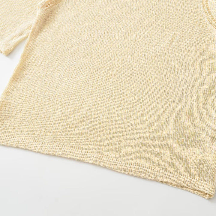 Damen Leichter Strickponcho mit weitem Arm und U-Ausschnitt Drune