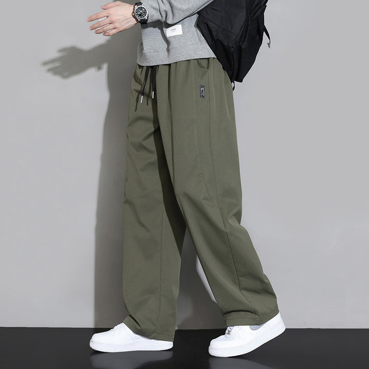 Herren Lässige und bequeme Relaxed Fit Stoffhose