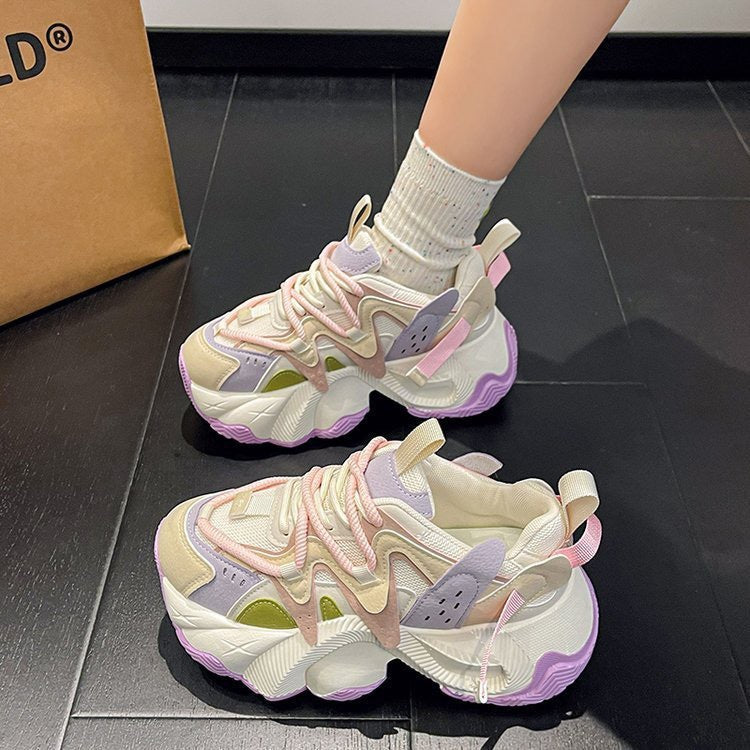 Damen Sportliche Chunky Sneakers mit trendiger Silhouette und bequemer Dämpfung Drune