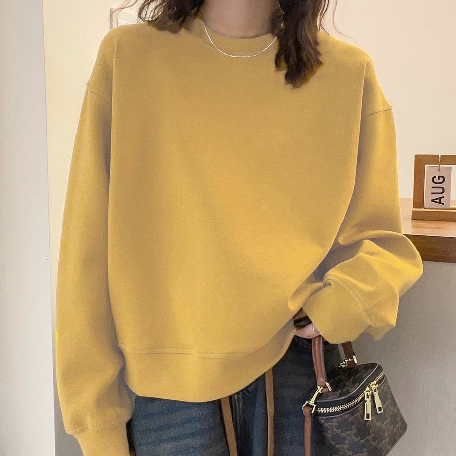 Damen Oversized Sweatshirt mit Kordelzug Drune