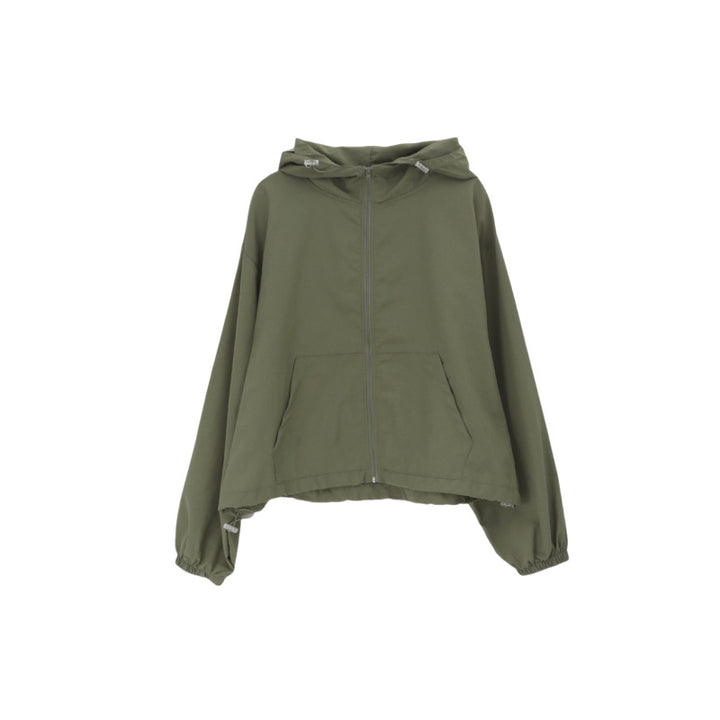 Damen winddichte Jacke mit Kapuze Drune