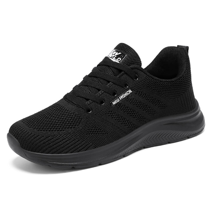 Damen nan atmungsaktive Strick-Komfort-Sneaker mit gepolstertem Fersenbereich und flexibler Leichtlaufsohle Drune