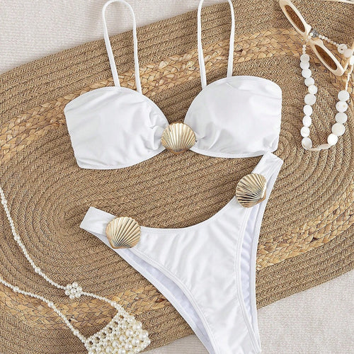 Damen Bikini-Set mit raffinierten Muscheldetails Drune