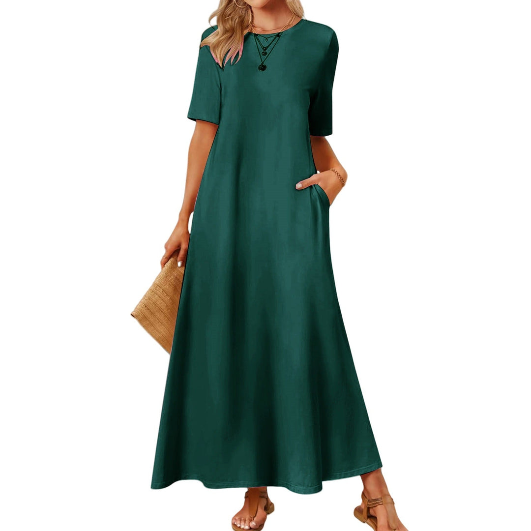 Damen Maxikleid mit lässigem Schnitt und praktischen Taschen Drune