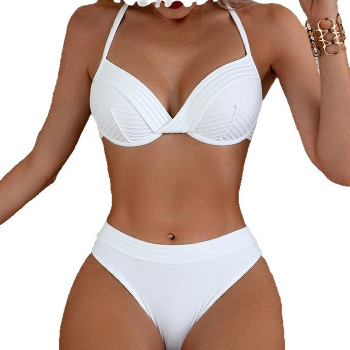 Damen Bikini mit femininem Schnitt und strukturierten Details Drune