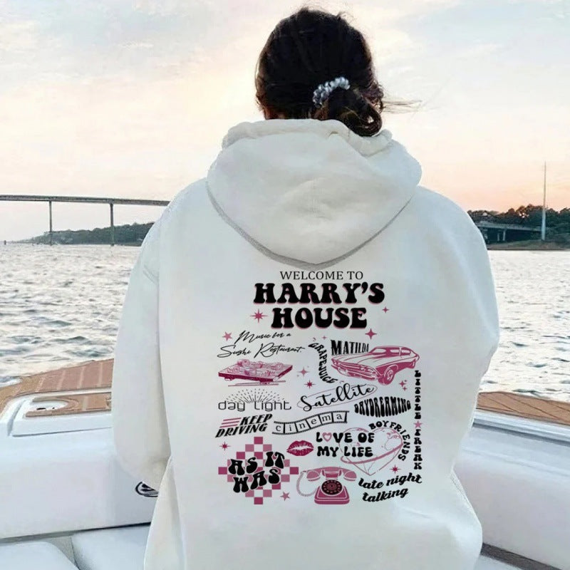 Damen Kapuzenpullover mit einzigartigem Grafikdesign Drune