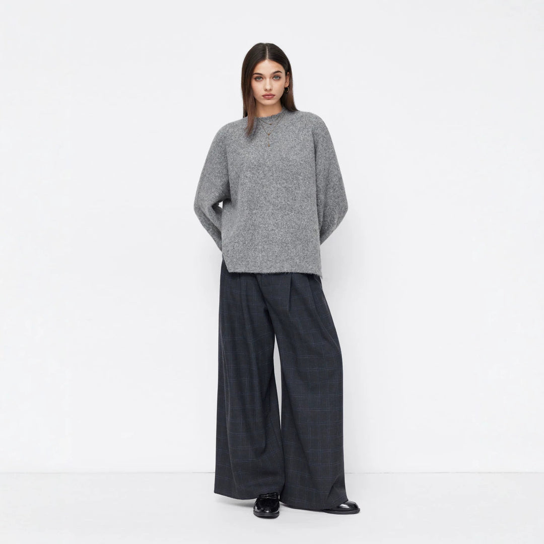 Damen Bequemer Oversized Pullover Drune