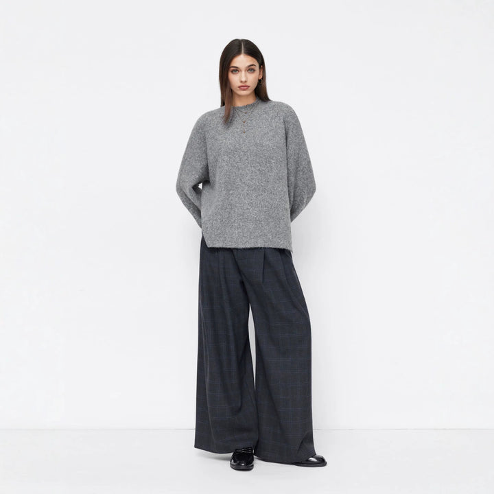 Damen Bequemer Oversized Pullover Drune