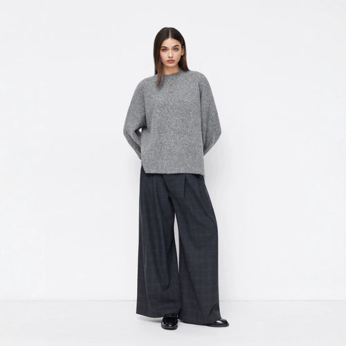 Damen Bequemer Oversized Pullover Drune