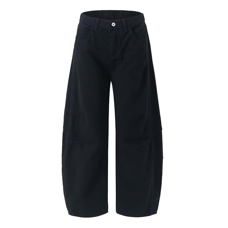 Damen Weitgeschnittene Utility-Cargo-Hose Drune