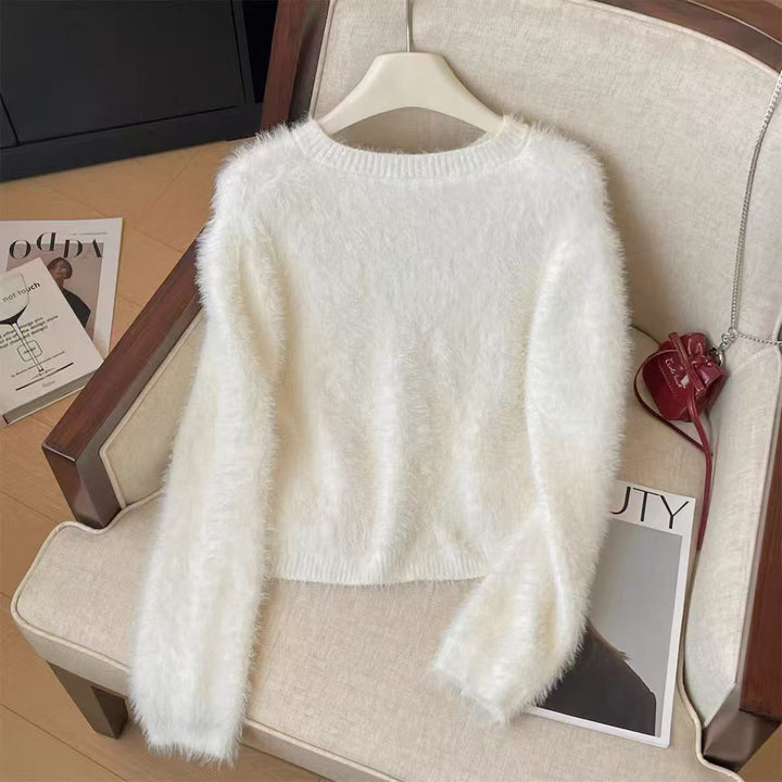 Damen Modischer Strickpullover Drune
