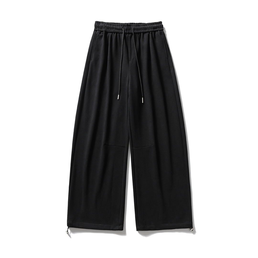 Unisex Weite Sweatpant mit Kordelzug, Kniepatch und verstellbarem Saum Drune