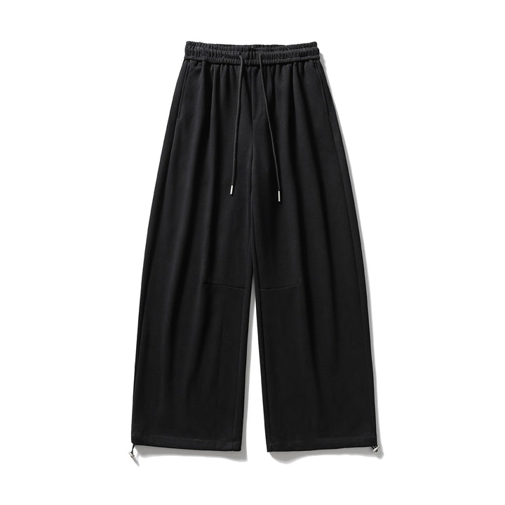 Unisex Weite Sweatpant mit Kordelzug, Kniepatch und verstellbarem Saum Drune