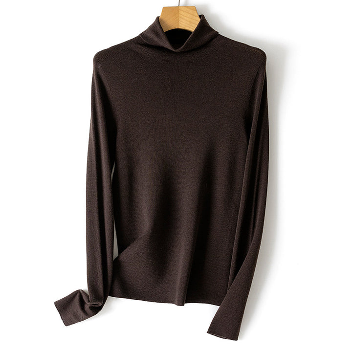 Damen Leichter Feinstrick-Rollkragenpullover mit fließender Passform Drune