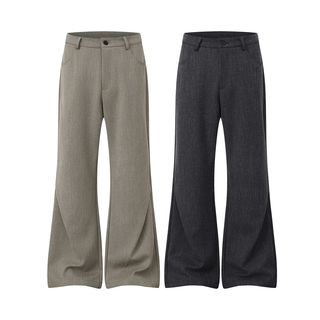 Damen Weite High‑Waist Culotte-Hose aus strukturierter Wollmischung Drune