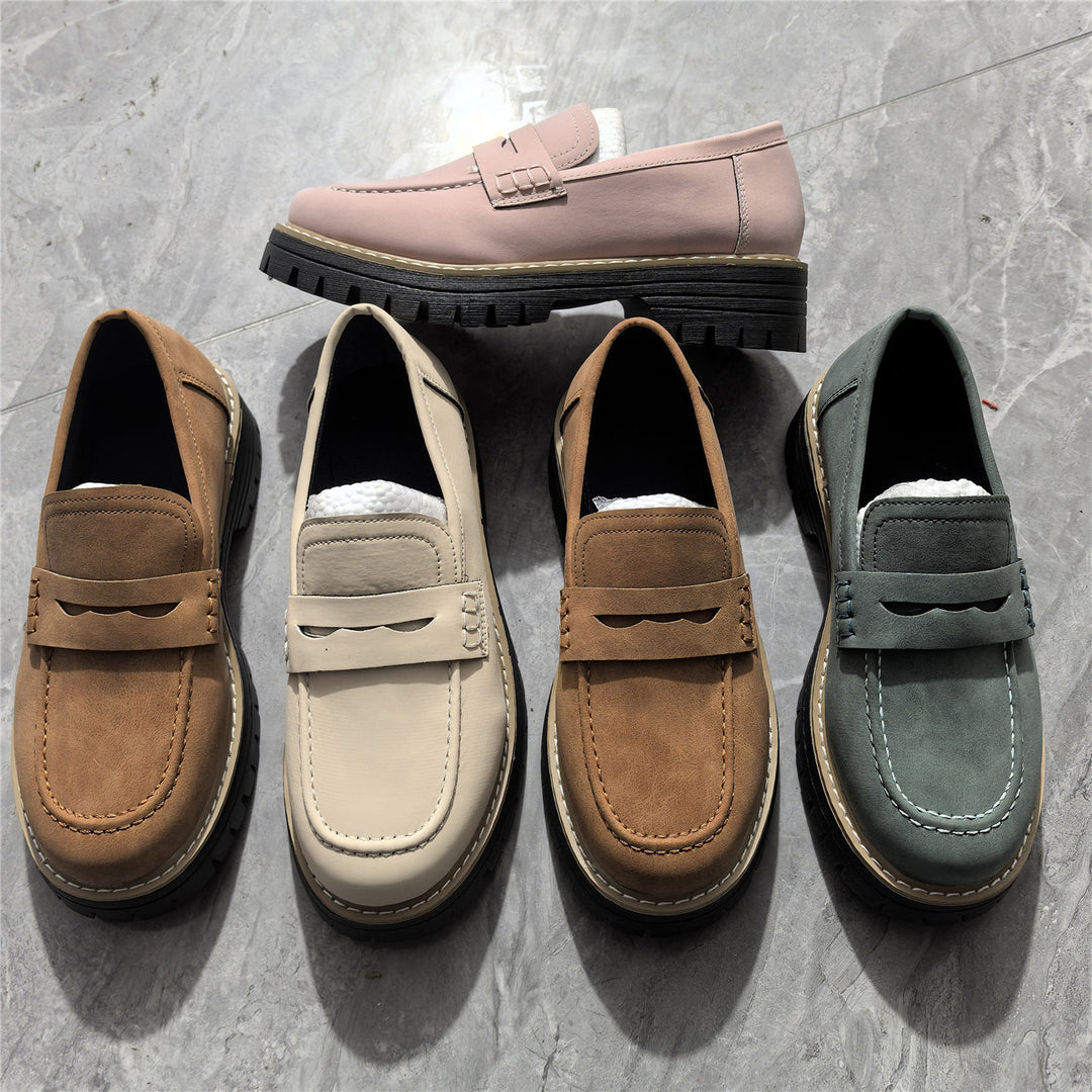 Damen nan Penny-Loafer mit dicker Profilsohle und anatomischer Komfortinnensohle Drune