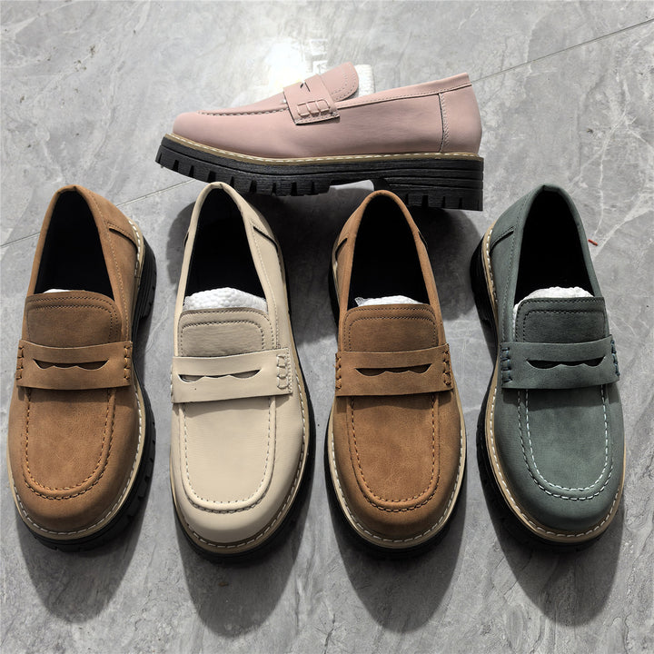 Damen nan Penny-Loafer mit dicker Profilsohle und anatomischer Komfortinnensohle Drune