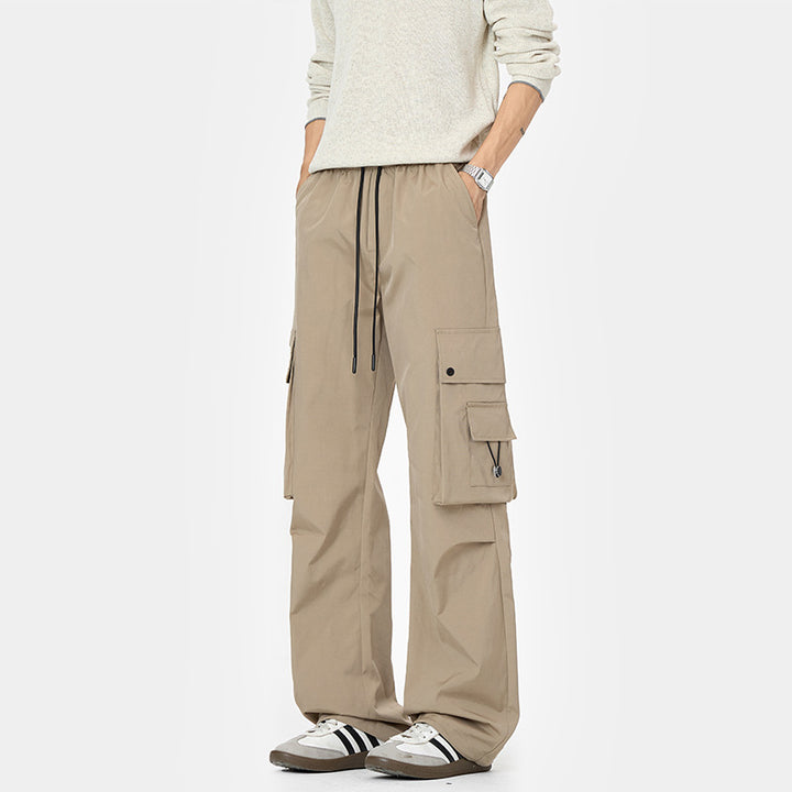 Herren Cargo-Hose mit mehreren Taschen und elastischem Bund Drune