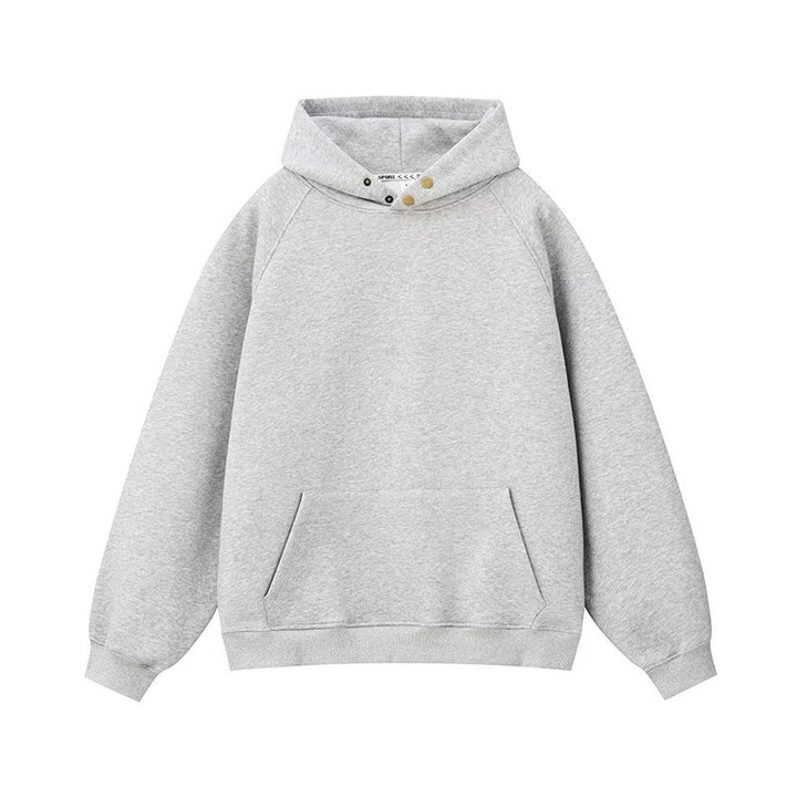 Unisex Gefütterter Oversized Kapuzenpullover mit Kängurutasche Drune