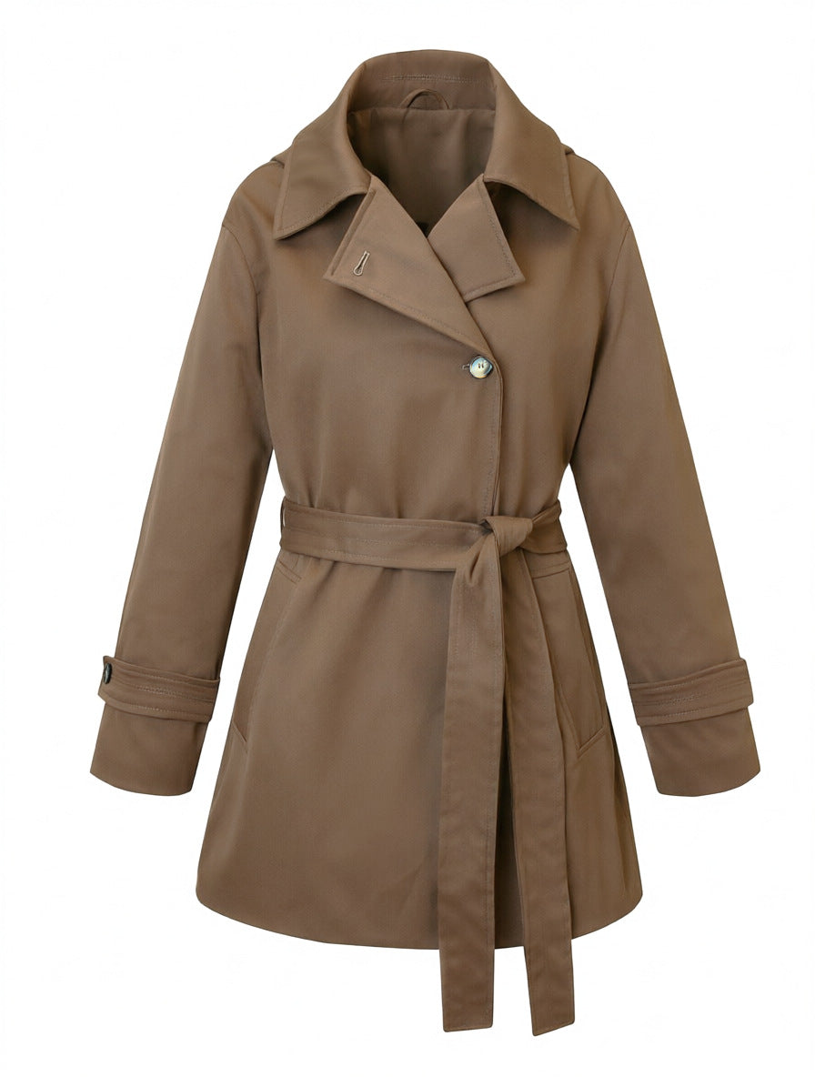 Damen Eleganter und zeitloser Trenchcoat Drune