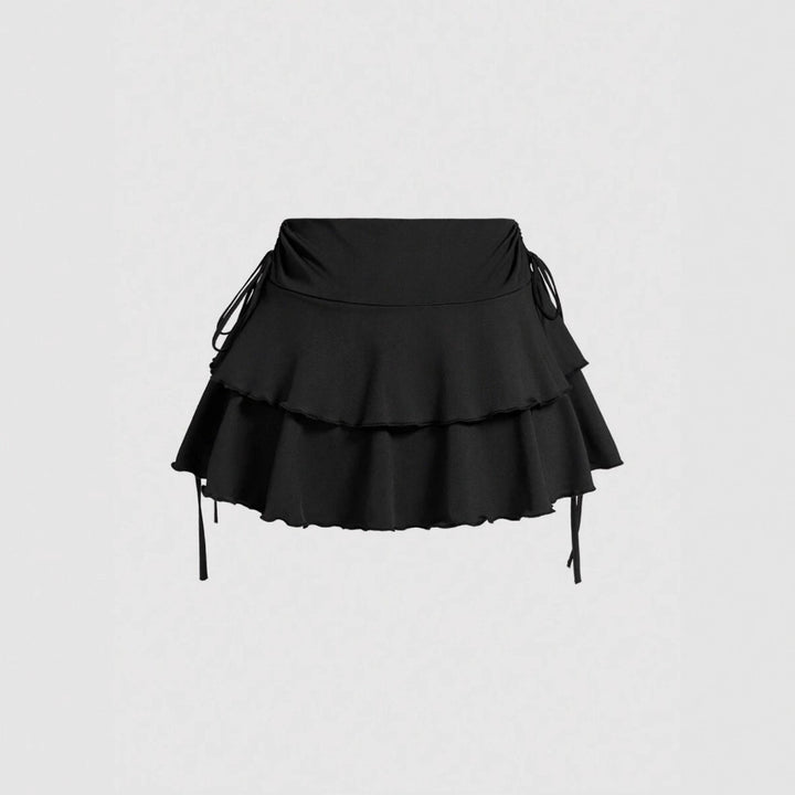 Damen Sommerliches Crop-Top und Mini-Rock Set Drune
