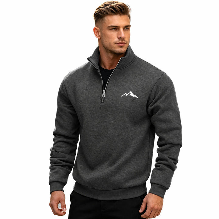 Herren Sweatshirt mit kurzem Reißverschluss Drune
