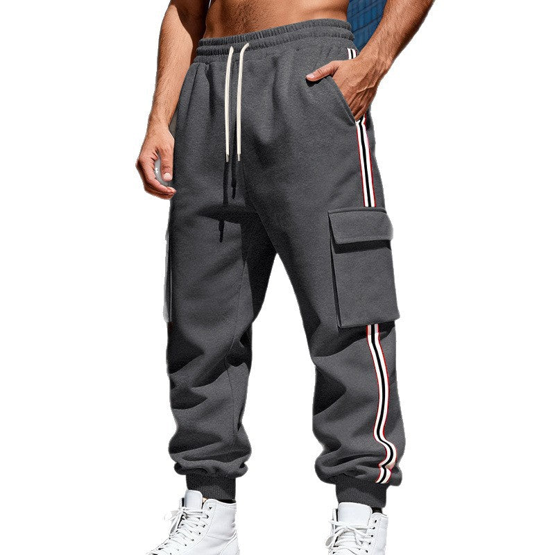 Herren nan Cargojogginghose mit Kordelzug, seitlichen Cargotaschen und elastischen Bündchen Drune