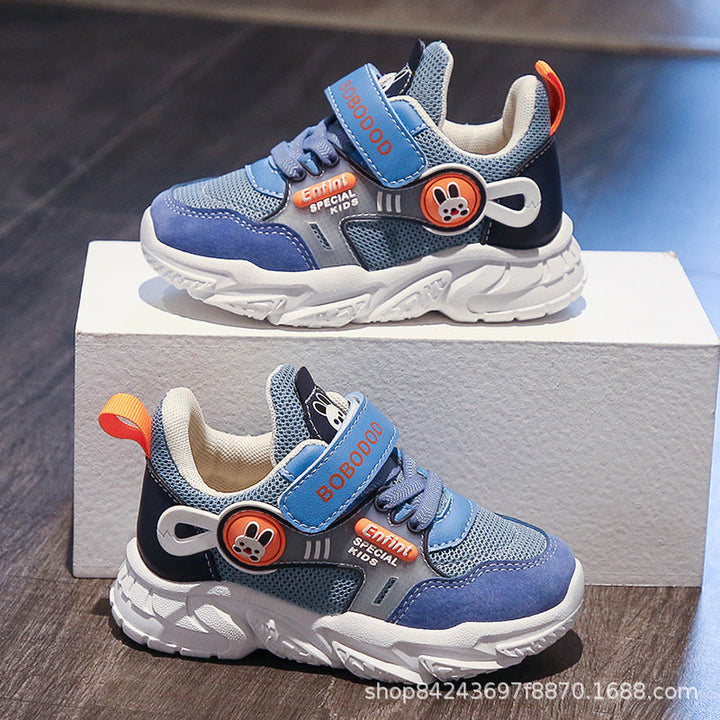 Damen Sportliche Kindersneaker mit praktischen Klettverschlüssen und niedlichen Applikationen Drune
