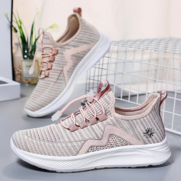 Damen Sportliche Leichtgewicht Sneakers mit elastischem Schnürsystem Drune