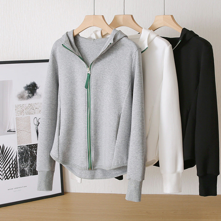 Damen Sportliche Jacke mit Kapuze Drune