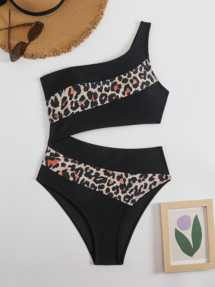 Damen Elegantes Bikini-Set mit tierischem Muster Drune