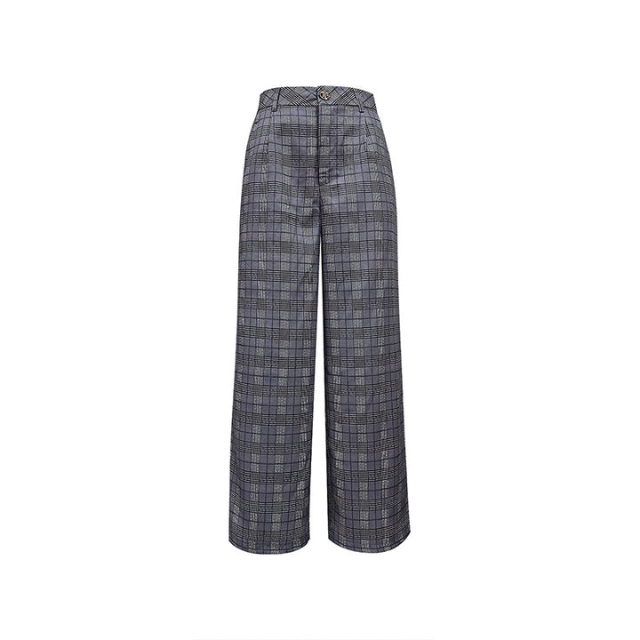 Damen kariert weite Hose Drune