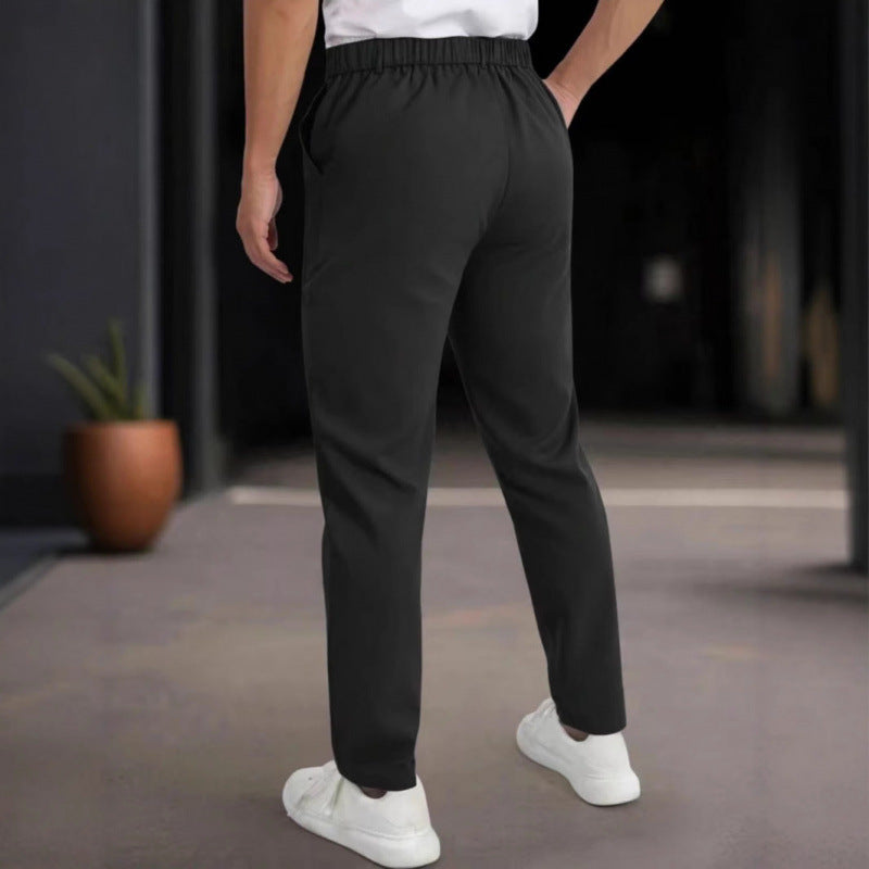 Herren stylische Slim-Fit Anzughose mit plissiertem Design Drune