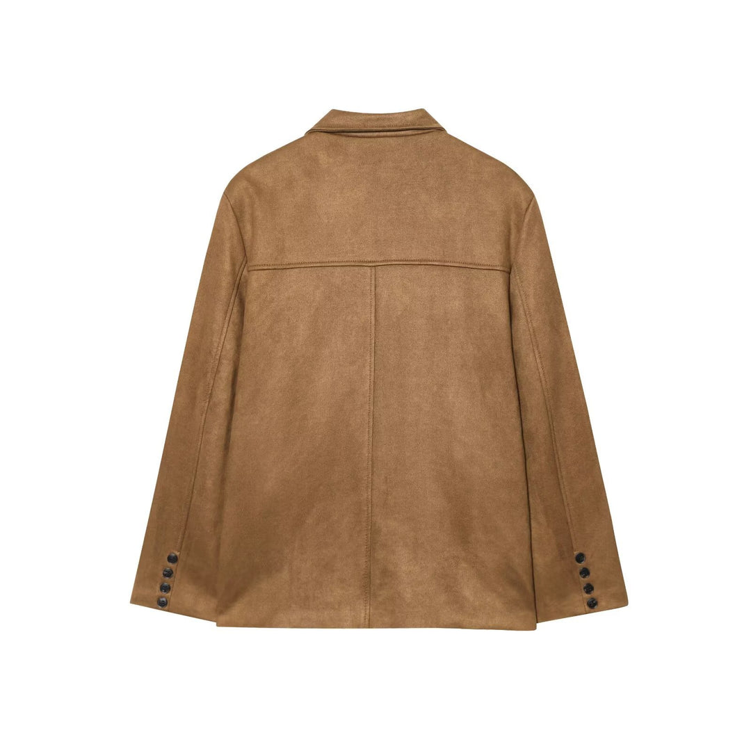 Damen eleganter und modischer Blazer mit praktischen Taschen Drune
