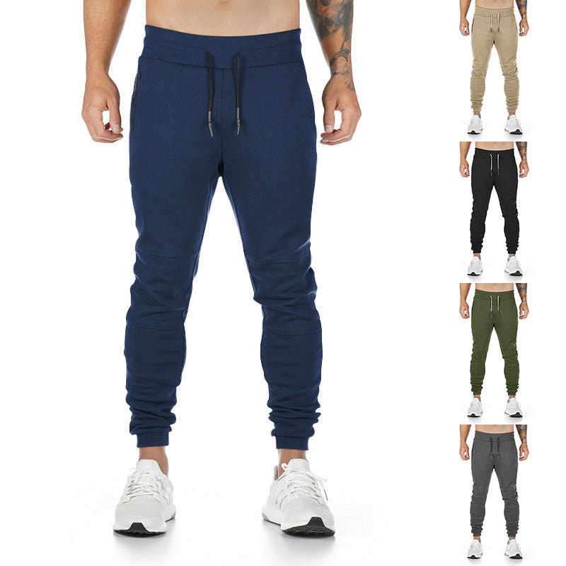 Herren Tapered-Sweat-Jogger mit Knie‑Paneel, verdeckten Reißverschlusstaschen & Komfortbund Drune