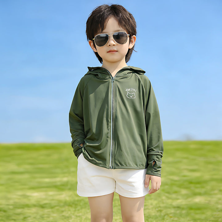 Kinder UV-Schutz Kapuzenjacke Drune