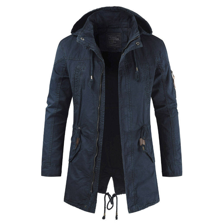 Herren Funktionsjacke mit praktischem Reißverschluss und verstellbarer Kapuze Drune