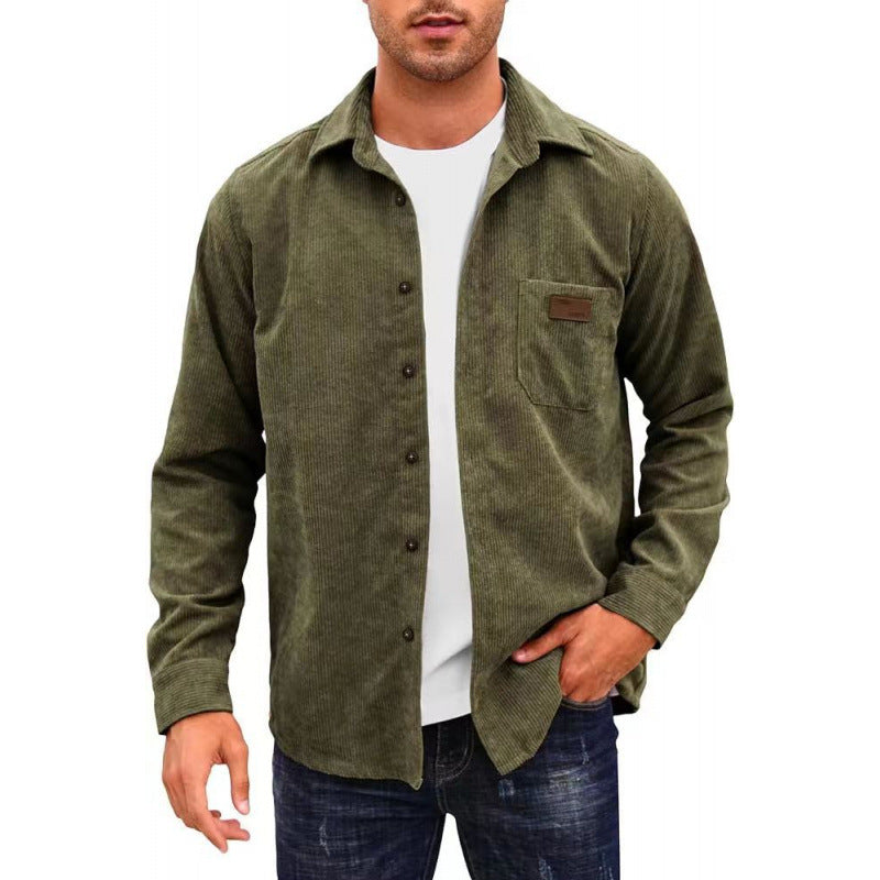 Herren Corduroy Hemdjacke Drune