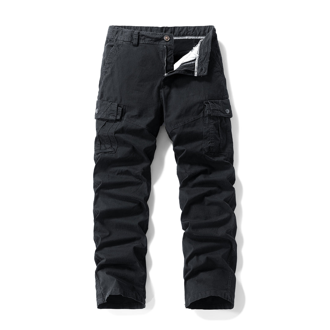 Herren Utility-Cargo-Hose im Vintage-Workwear-Look mit verstärkten Kniepartien und extra Stauraum Drune