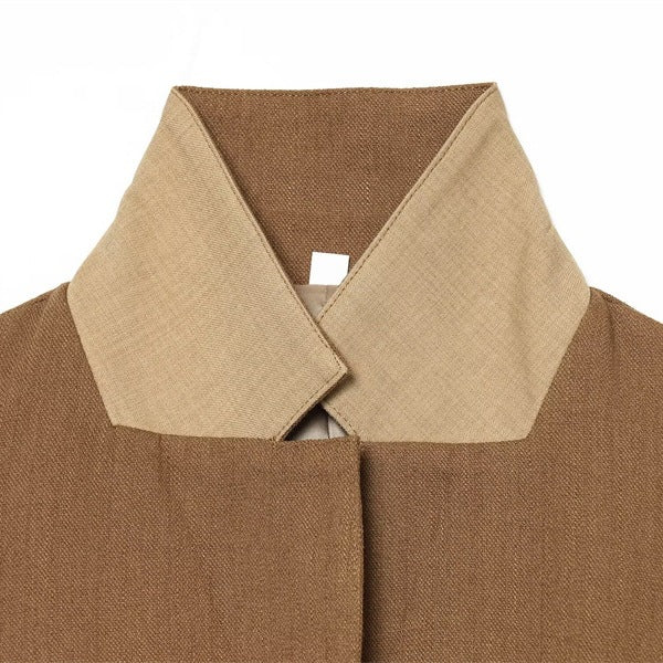 Damen Taillierte Woll-Reitjacke mit Stehkragen und Pattentaschen Drune