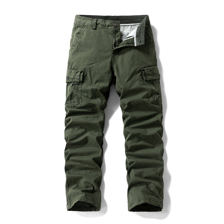 Herren Utility-Cargo-Hose im Vintage-Workwear-Look mit verstärkten Kniepartien und extra Stauraum Drune