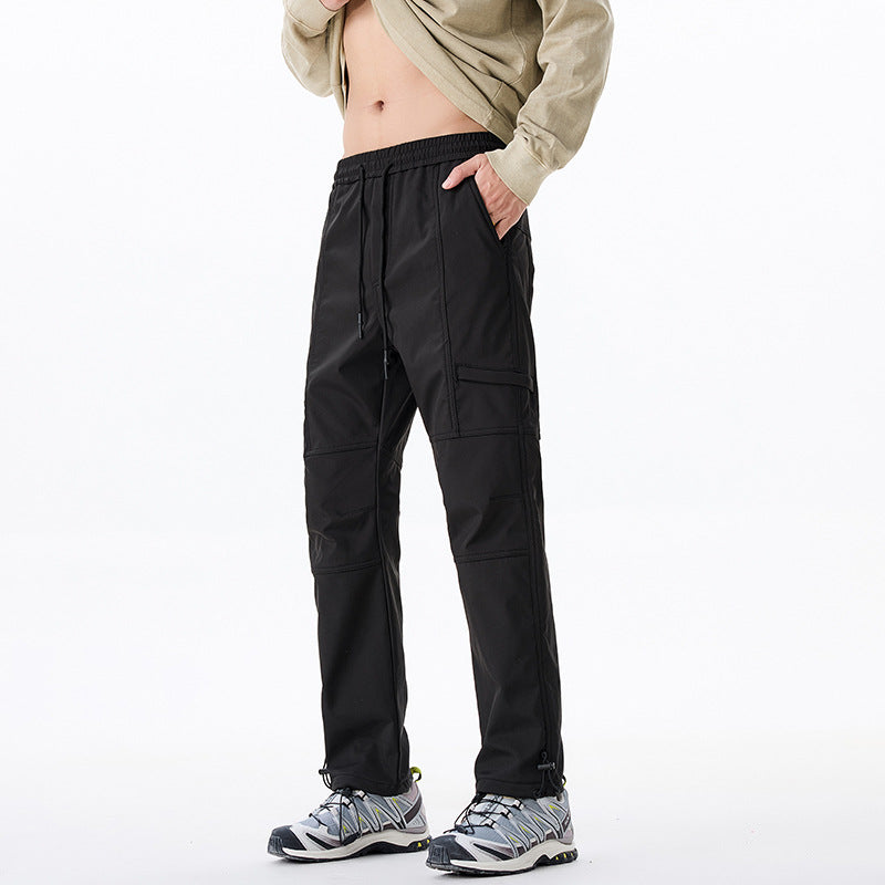 Herren Technische Utility-Cargohose mit verstärkten Kniepaneelen und verstellbarem Saum Drune