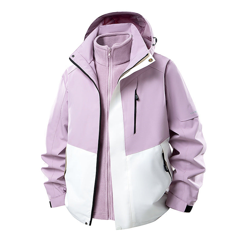 Herren Multifunktionale Winterjacke mit abnehmbarer Kapuze Drune
