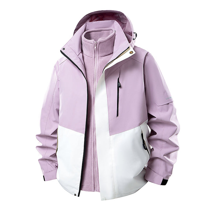 Herren Multifunktionale Winterjacke mit abnehmbarer Kapuze Drune