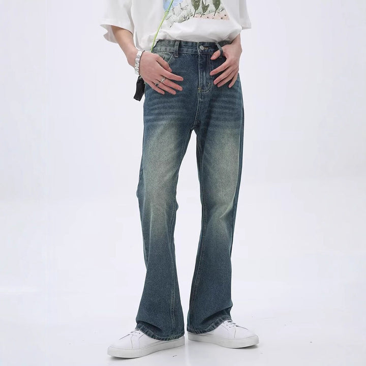 Herren Lässige Hochtaillierte Jeans Drune