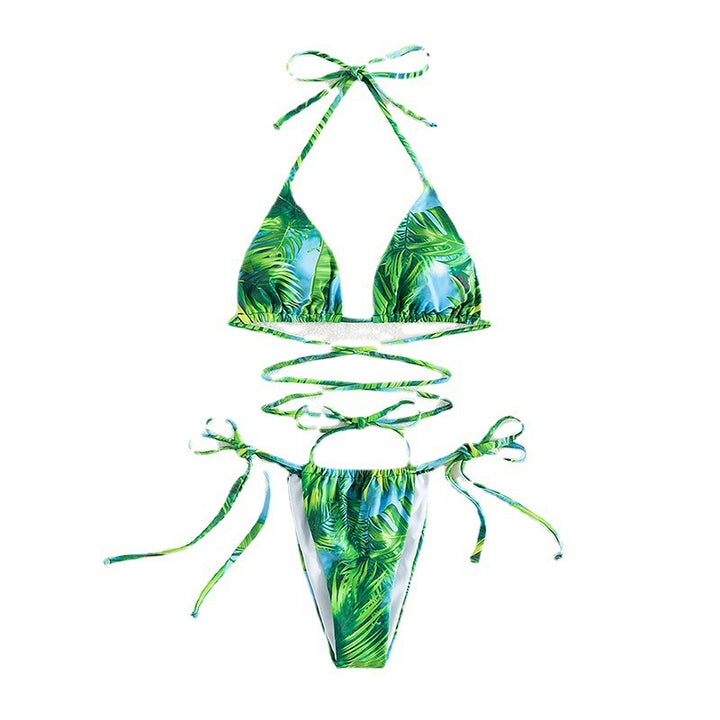 Damen Triangel-Bikini mit verspieltem Schnürdesign Drune