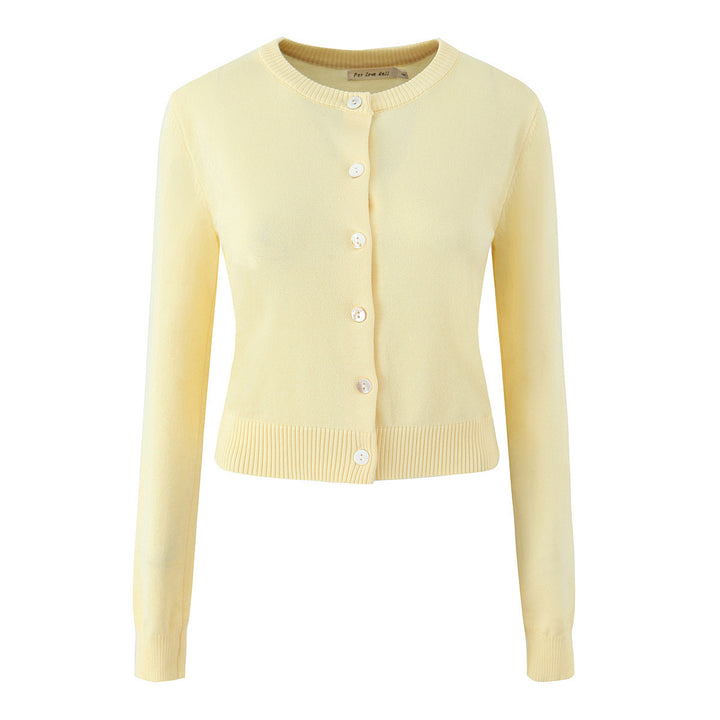 Damen Strickjacke mit eleganten Knöpfen und figurfreundlichem Schnitt Drune