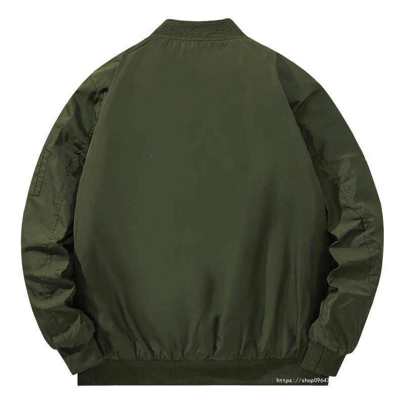 Herren Bomberjacke im Fliegerstil mit wattierter Thermofütterung und Ärmel-Utilitytasche Drune