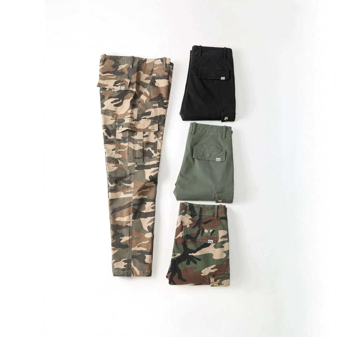Herren Cargohose mit Tarnmuster und mehreren Utility-Taschen Drune